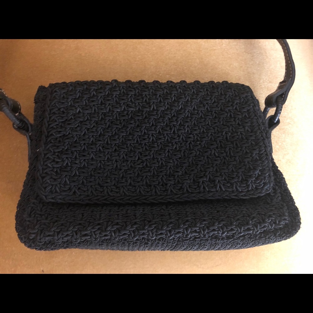 Liz Claiborne Black Braided Purse